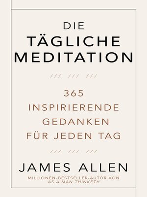cover image of Die tägliche Meditation